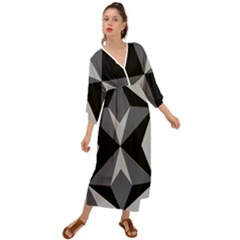 Abstract Pattern Geometric Backgrounds   Grecian Style  Maxi Dress by Eskimos