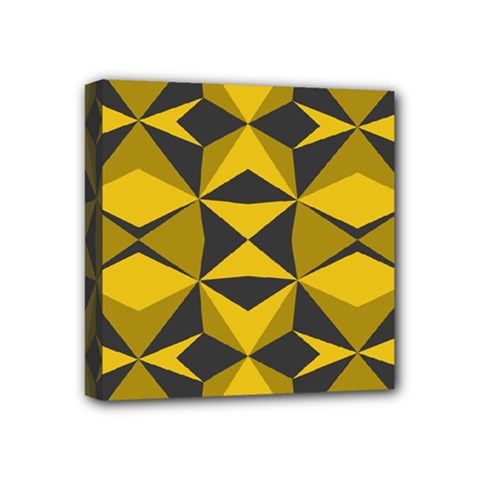 Abstract Pattern Geometric Backgrounds   Mini Canvas 4  X 4  (stretched) by Eskimos