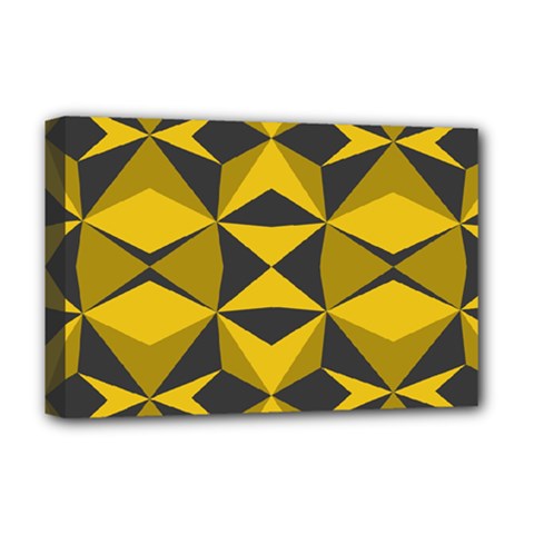 Abstract Pattern Geometric Backgrounds   Deluxe Canvas 18  X 12  (stretched) by Eskimos