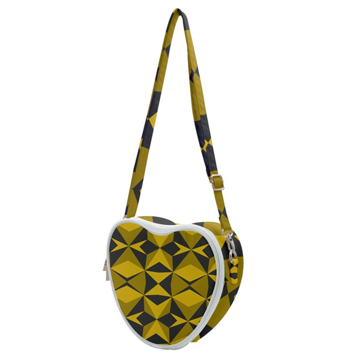 Abstract pattern geometric backgrounds   Heart Shoulder Bag