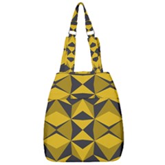 Abstract Pattern Geometric Backgrounds   Center Zip Backpack by Eskimos