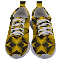 Abstract Pattern Geometric Backgrounds   Kids Athletic Shoes by Eskimos