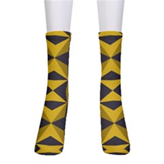 Abstract Pattern Geometric Backgrounds   Crew Socks by Eskimos