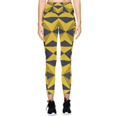 Abstract Pattern Geometric Backgrounds   Pocket Leggings  by Eskimos