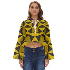 Abstract Pattern Geometric Backgrounds   Boho Long Bell Sleeve Top by Eskimos