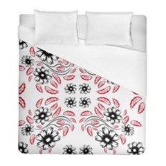 Folk Flowers Print Floral Pattern Ethnic Art Duvet Cover (full/ Double Size) by Eskimos