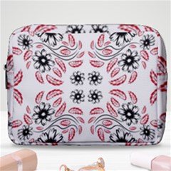 Folk Flowers Print Floral Pattern Ethnic Art Make Up Pouch (large) by Eskimos