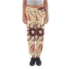 Folk Flowers Print Floral Pattern Ethnic Art Women s Jogger Sweatpants by Eskimos