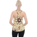 Folk flowers print Floral pattern Ethnic art Piece Up Tank Top View2