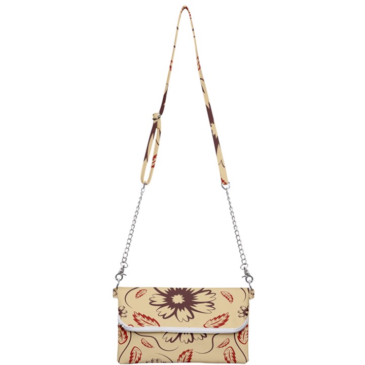 Folk flowers print Floral pattern Ethnic art Mini Crossbody Handbag