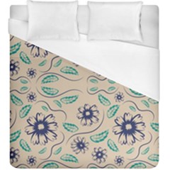 Folk Flowers Print Floral Pattern Ethnic Art Duvet Cover (king Size) by Eskimos