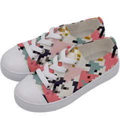 Happy Kiwi Love Poem Kids  Low Top Canvas Sneakers