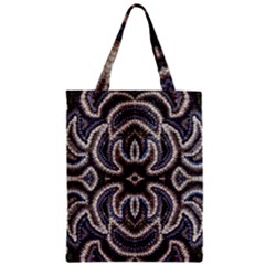 Embroidered Patterns Zipper Classic Tote Bag by kaleidomarblingart