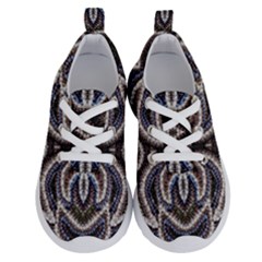 Embroidered Patterns Running Shoes by kaleidomarblingart