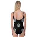 Tibal Mask Motif Drawing Pattern Camisole Leotard  View2