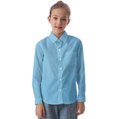 Baby Blue Kids  Long Sleeve Shirt