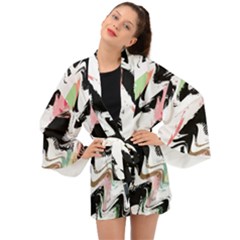 Happy Kiwi Midnight Long Sleeve Kimono by HappyKiwi