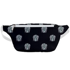 Tribal Mask Motif Drawing Pattern Waist Bag 