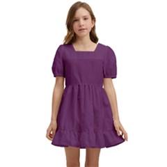 Palatinate Purple Kids  Short Sleeve Dolly Dress