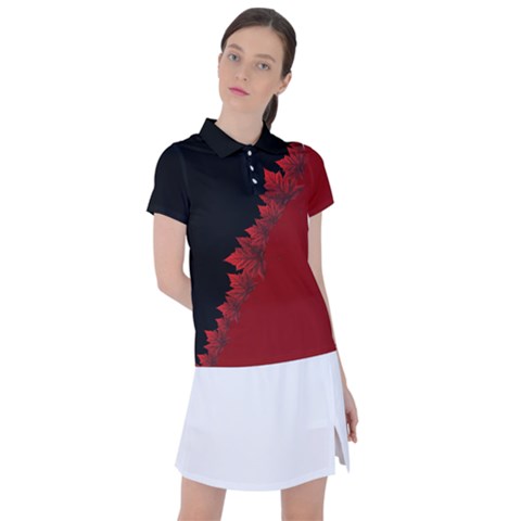 Women s Canada Maple Leaf Golf Shirts by CanadaSouvenirs