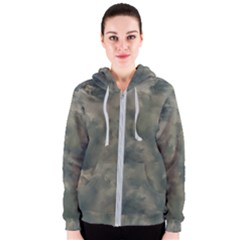 Algae Texture Patttern Women s Zipper Hoodie