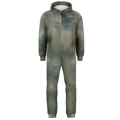 Algae Texture Patttern Hooded Jumpsuit (men) by dflcprintsclothing