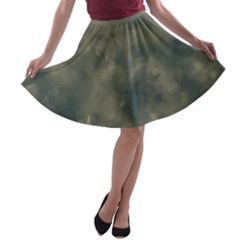 Algae Texture Patttern A-line Skater Skirt