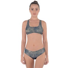 Algae Texture Patttern Criss Cross Bikini Set by dflcprintsclothing