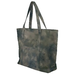 Algae Texture Patttern Zip Up Canvas Bag by dflcprintsclothing