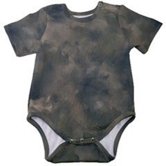 Algae Texture Patttern Baby Short Sleeve Onesie Bodysuit by dflcprintsclothing