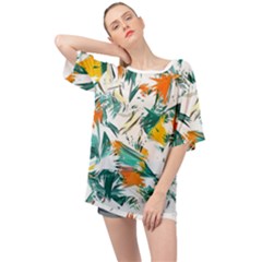 Happy Kiwi Spring Oversized Chiffon Top