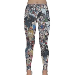 Multicolored Debris Texture Print Classic Yoga Leggings by dflcprintsclothing