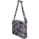 Multicolored Debris Texture Print Cross Body Office Bag View1