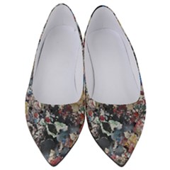 Multicolored Debris Texture Print Women s Low Heels by dflcprintsclothing