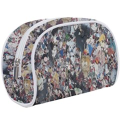 Multicolored Debris Texture Print Make Up Case (large) by dflcprintsclothing