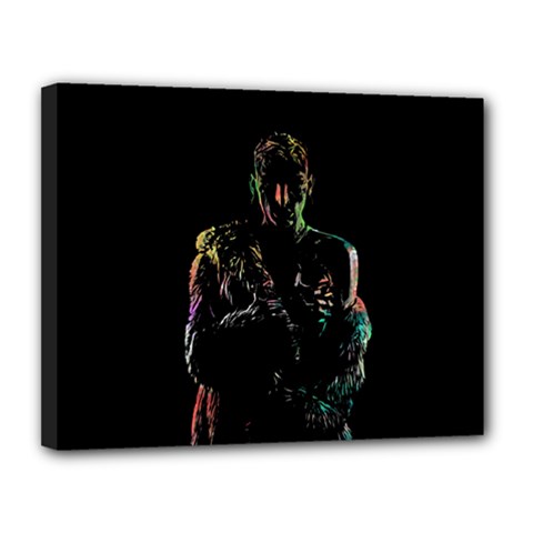 Androgyny Digital Abstract Portrait Canvas 14  X 11  (stretched)