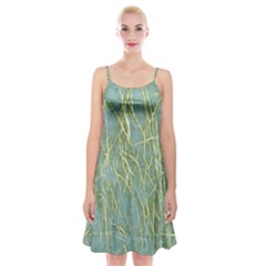 Abstract Light Games 8 Spaghetti Strap Velvet Dress