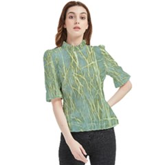 Abstract Light Games 8 Frill Neck Blouse