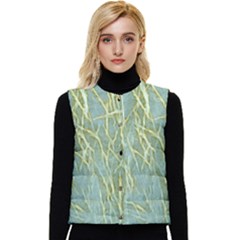 Abstract Light Games 8 Women s Short Button Up Puffer Vest