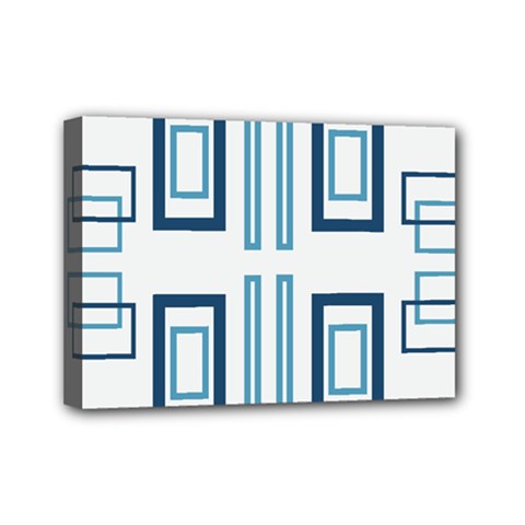 Abstract Pattern Geometric Backgrounds   Mini Canvas 7  X 5  (stretched) by Eskimos