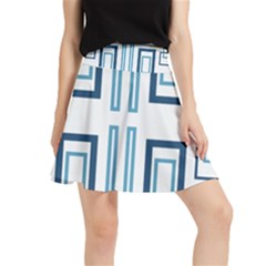 Abstract Pattern Geometric Backgrounds   Waistband Skirt