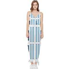 Abstract Pattern Geometric Backgrounds   Sleeveless Tie Ankle Chiffon Jumpsuit by Eskimos