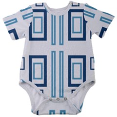 Abstract Pattern Geometric Backgrounds   Baby Short Sleeve Onesie Bodysuit by Eskimos