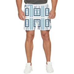 Abstract Pattern Geometric Backgrounds   Men s Runner Shorts