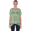 Abstract pattern geometric backgrounds   Cut Out Side Drop Tee View1