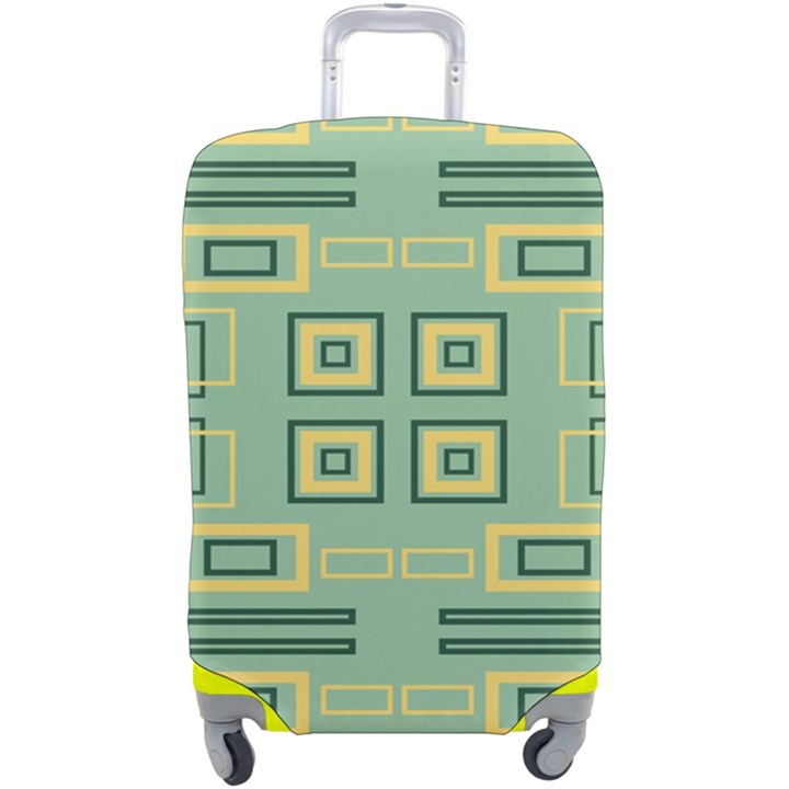 Abstract pattern geometric backgrounds   Luggage Cover (Large)