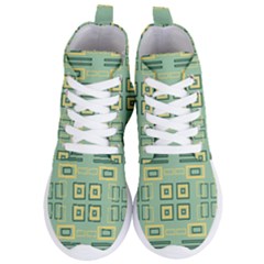 Abstract Pattern Geometric Backgrounds   Women s Lightweight High Top Sneakers by Eskimos