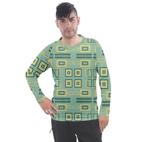 Abstract Pattern Geometric Backgrounds   Men s Pique Long Sleeve Tee by Eskimos