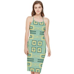 Abstract Pattern Geometric Backgrounds   Bodycon Cross Back Summer Dress