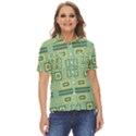 Abstract pattern geometric backgrounds   Women s Short Sleeve Double Pocket Shirt View1